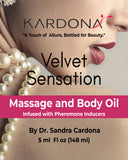 Velvet Sensation Massage & Body Oil. 5 Fl Oz | Sense Stimulator Aceite para masajes & cuerpo. 5 FlOz