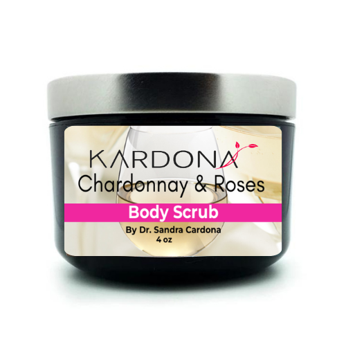 Chardonnay & Roses Body Scrub| Scrub corporal de vino chardonnay y rosas